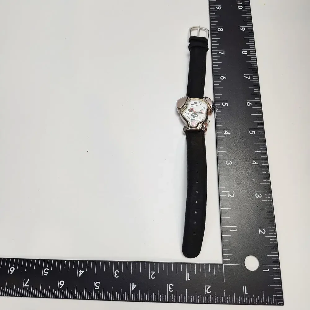 Disney 101 VTG Dalmatians Puppy Dog Timex Watch Ears Case